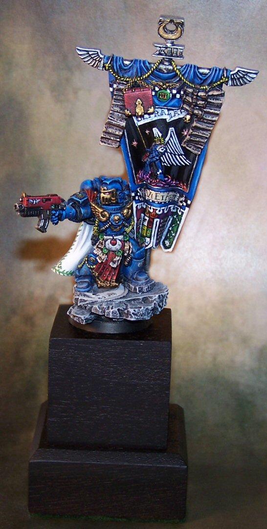 Banner, Flag, Space Marines, Standard, Standard Bearer, Ultramarines Ultra Marines Standard
